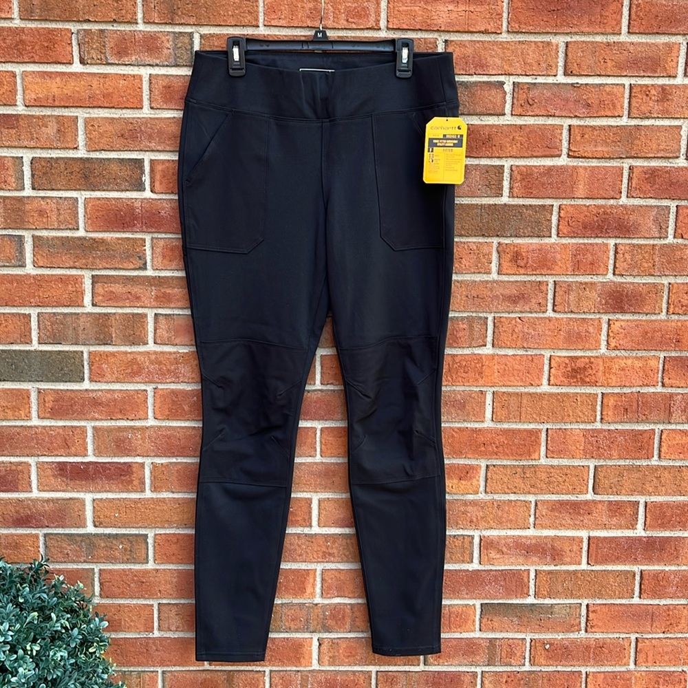🆕 Carhartt Force Black Fitted Midweight Flex Utility Pocket Legging Large Tall